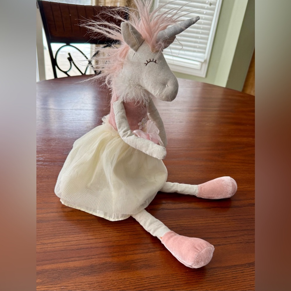 Weighted unicorn ballerina free sitting kids  bedroom decor